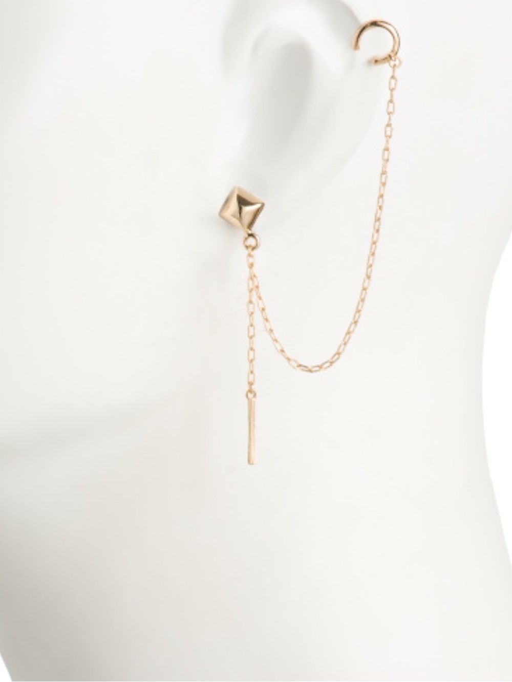 All Saints Miri Stud & Ear Cuff Earring Set New